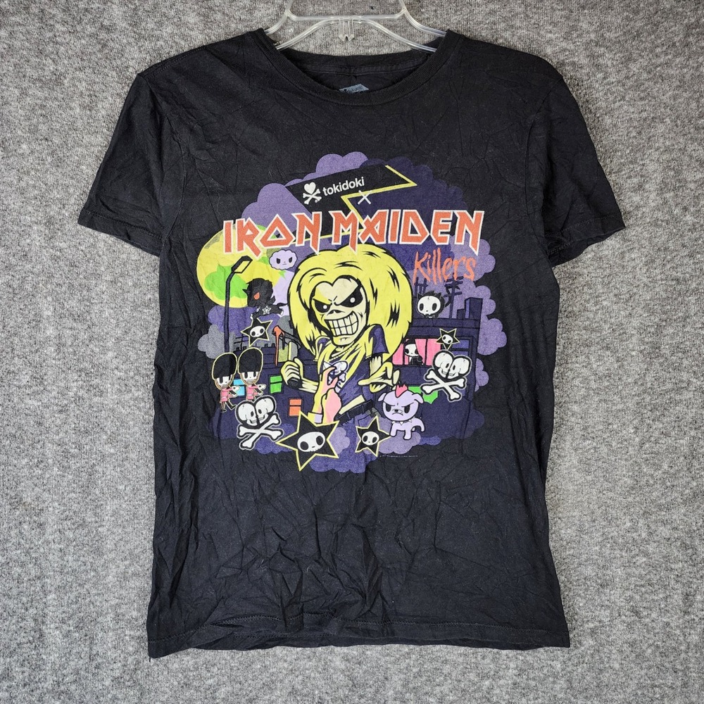 Iron Maiden T-Shirt Womens XS Killers Black Graphic Hot Topic Tokidoki EUC